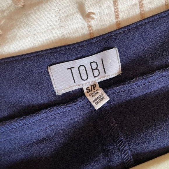 Tobi 3/4 Sleeve Shift Dress - Navy Small - Picture 3 of 6